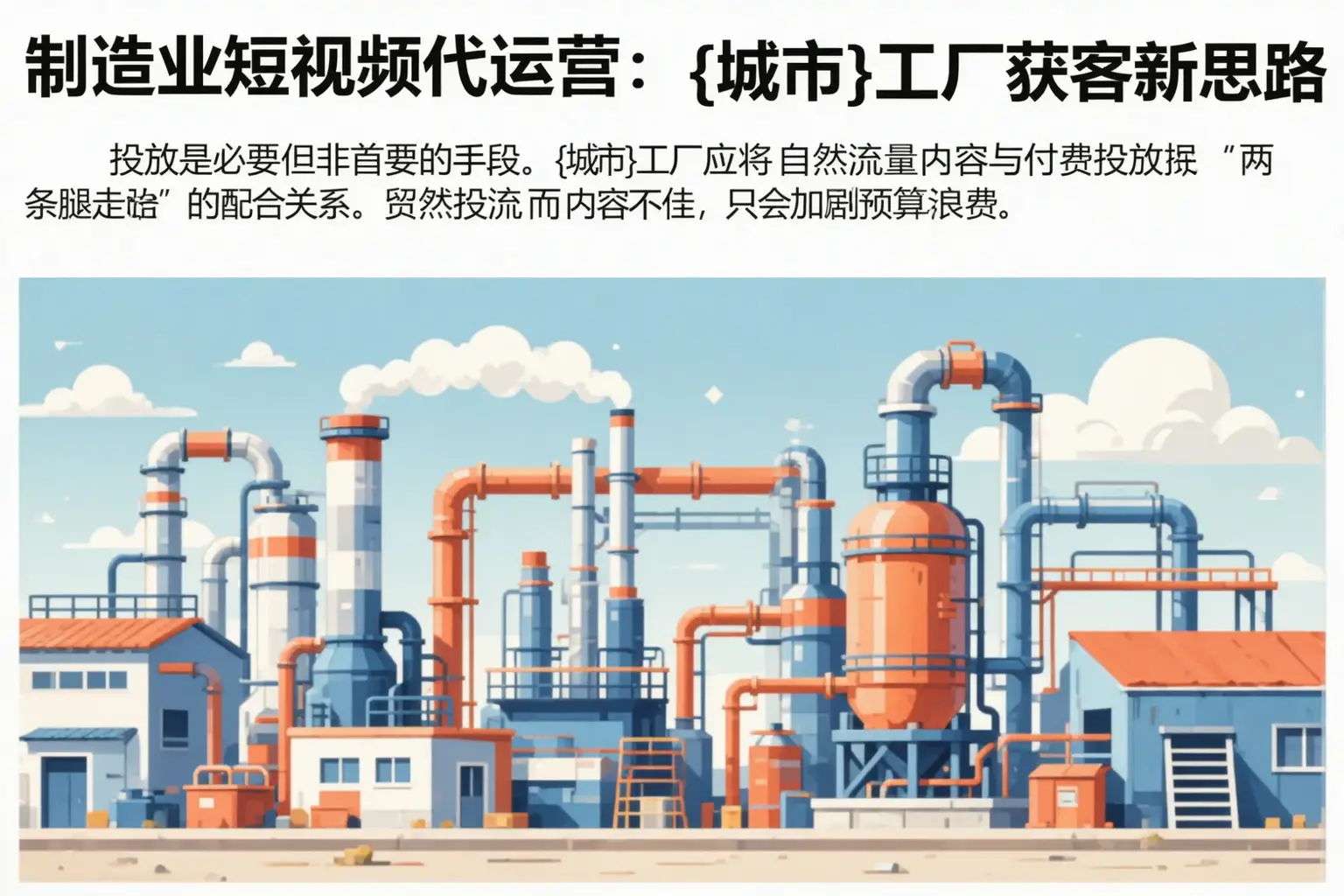 制造业短视频代运营:毕节工厂获客新思路